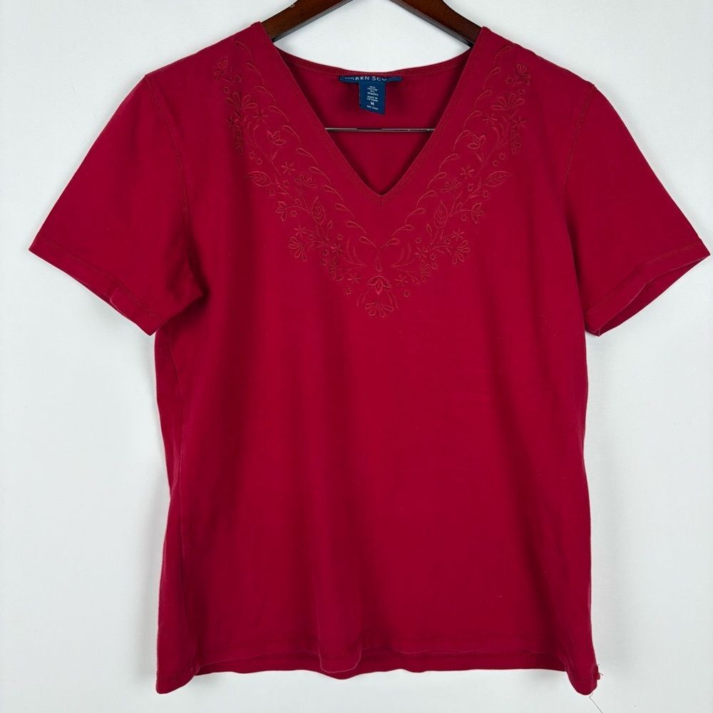 Karen Scott V-Neck T-Shirt
